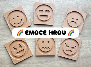🌈 EMOCE HROU 🌈 Naše PLA destičky s emocemi jsou víc než jen hračka – jsou to kouzelné pomůcky, díky kterým děti objevují...