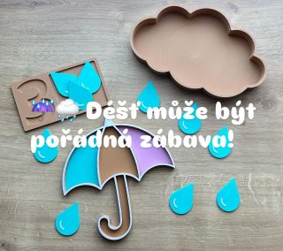 Jedna malá kapka se ztratila svému mráčku. Putovala po světě a hledala svůj deštník, který by ji ochránil. ☔️🌧️ Déšť může...